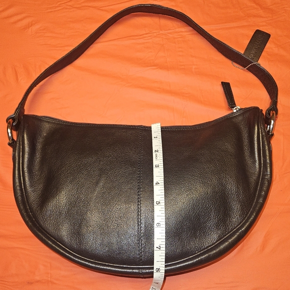 Half Moon Bag Black & Red w/Braided Handle & Trim  by Barganza B Bag New w/Tags - Picture 4 of 11